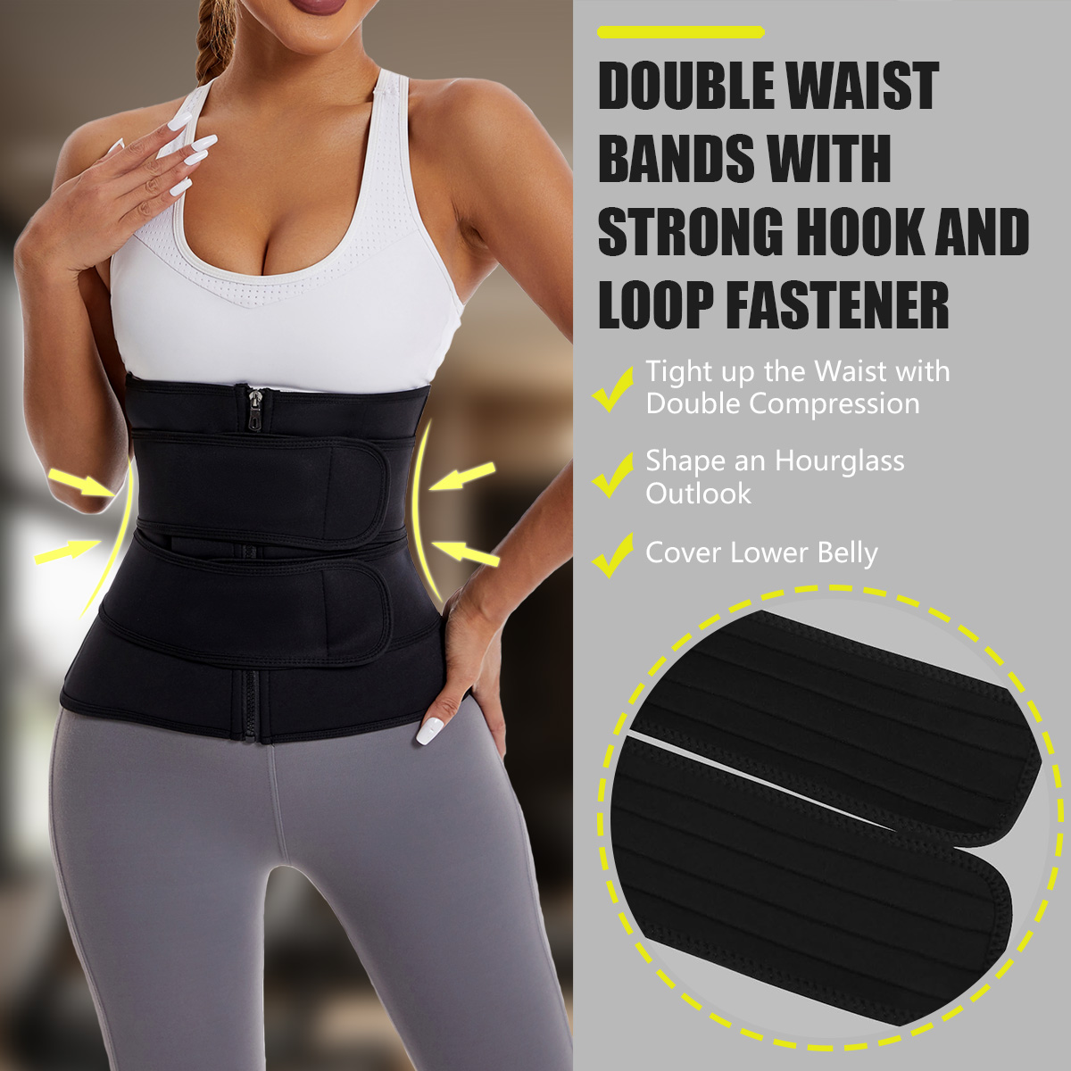 Women Waist Trainer Belt Doubl - огляд і ціна Rugged Sport Strap