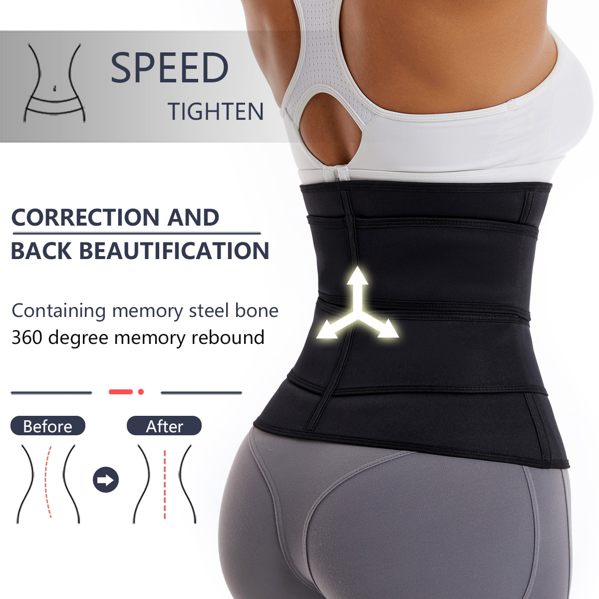 Women Waist Trainer Belt Doubl - огляд і ціна Rugged Sport Strap