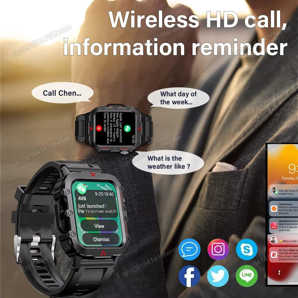 New Men's Smart Watch LED Flas - огляд і ціна Smartwatch X12