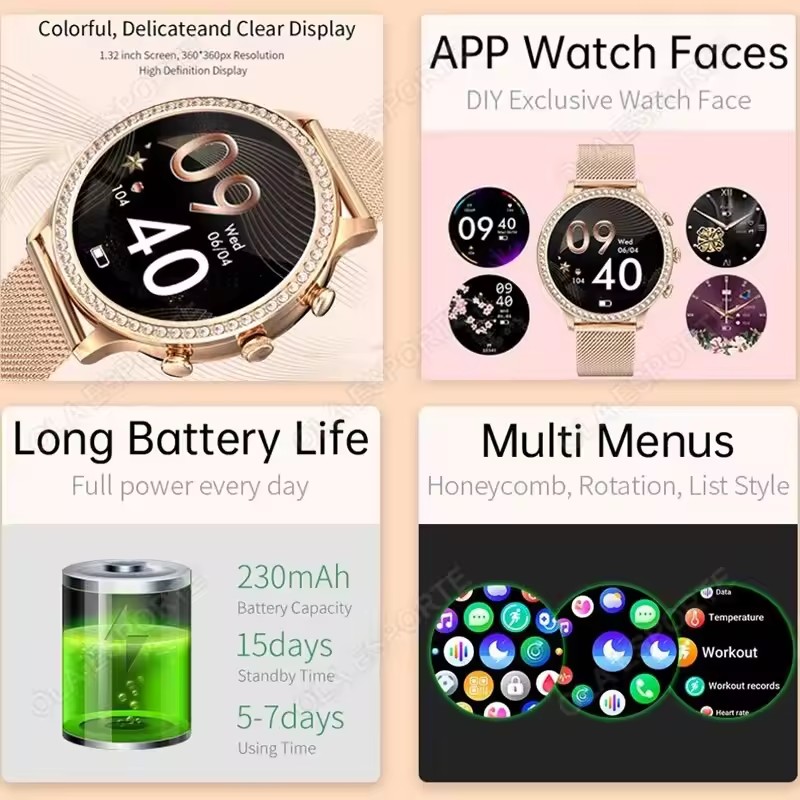 Elegant Ladies' Smartwatch Blu - огляд і ціна Smartwatch X12